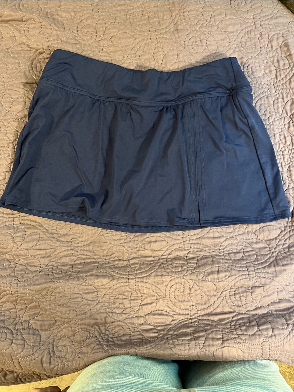 Lands' End Navy Swim Skirt